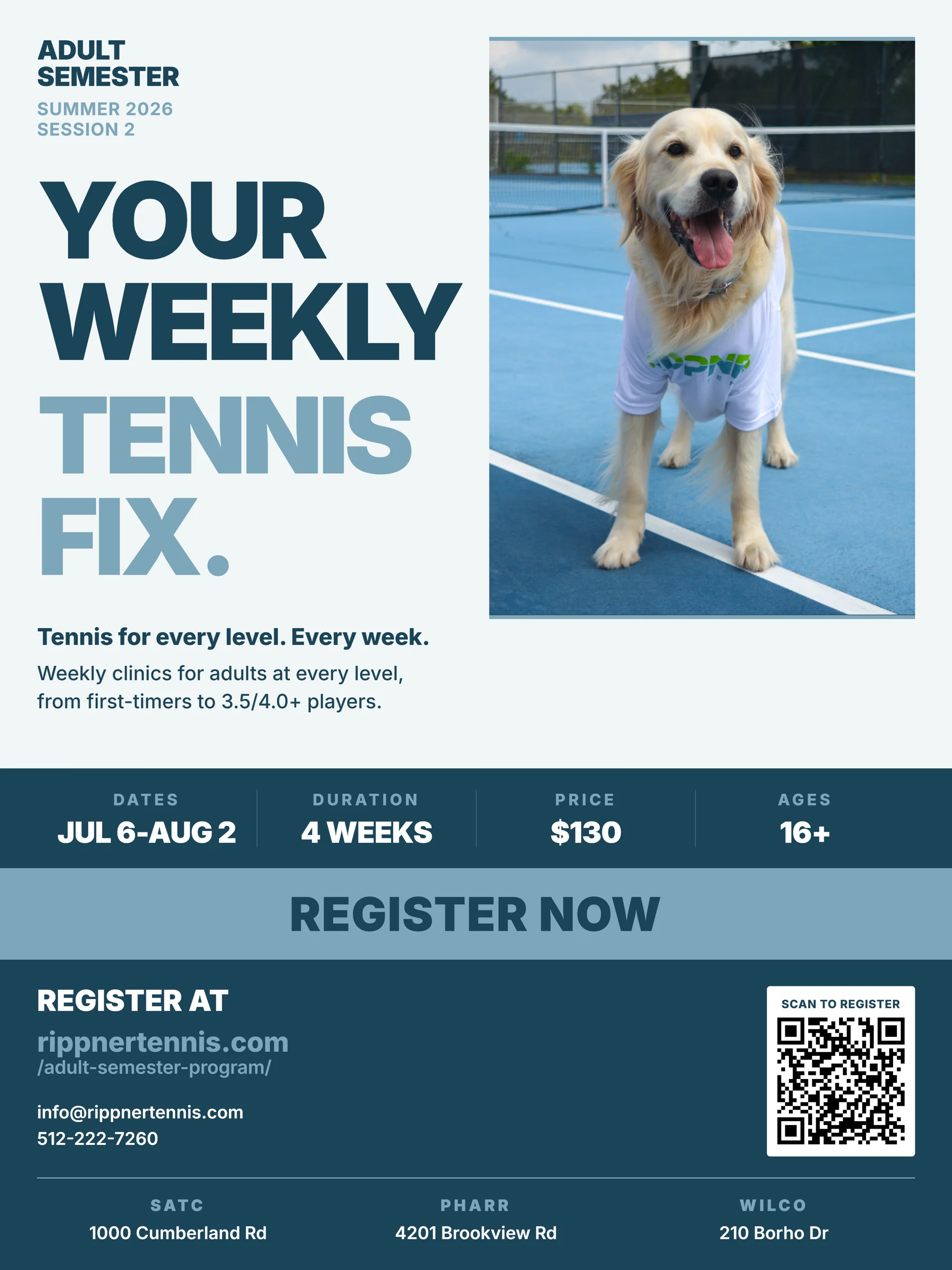 RippnerTennis Adult Semester Program